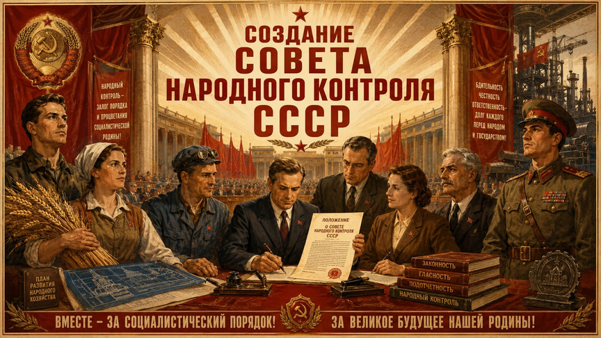 2) Создание Совета Народного Контроля СССР