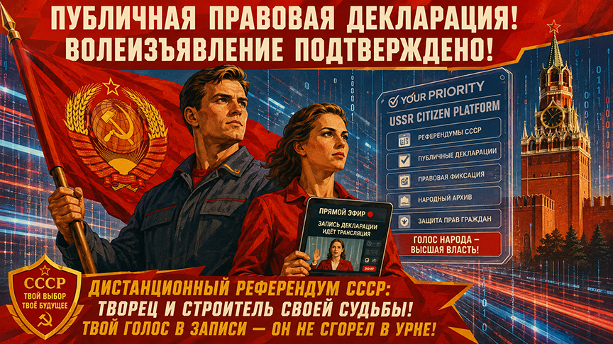 Восстановление Титула Гражданина СССР и Советского Паспорта