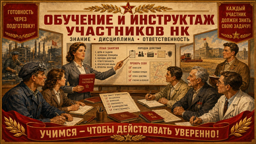 14) Обучение и инструктаж участников НК