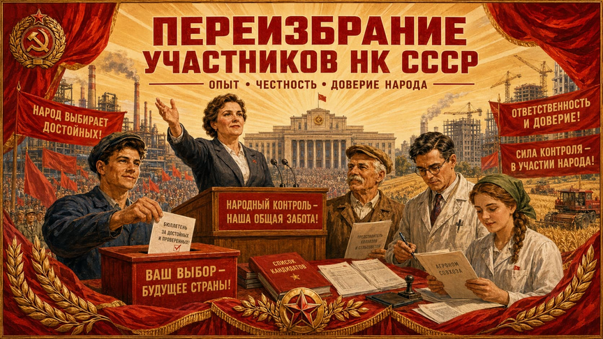 19) Переизбрание участников НК СССР