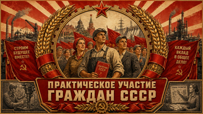 7) Практическое участие граждан СССР