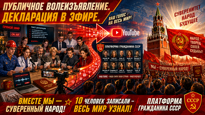 Восстановление Титула Гражданина СССР и Советского Паспорта