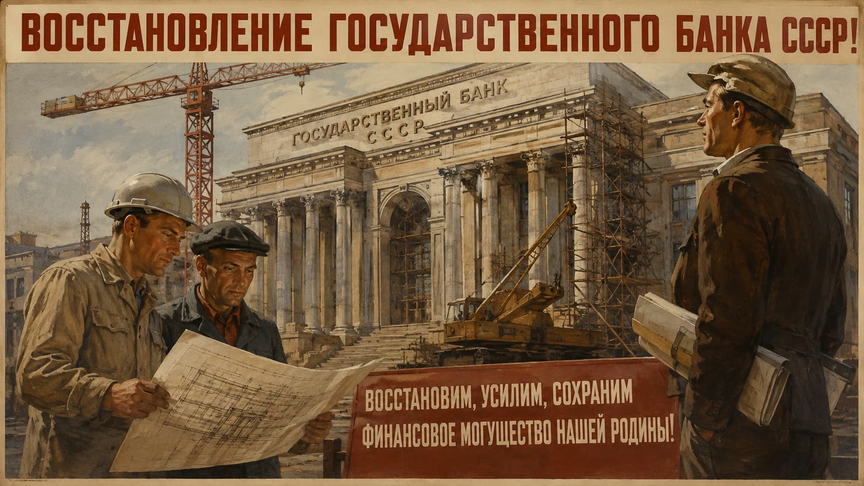 1) Восстановление Государственного Банка СССР