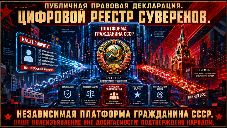 Восстановление Титула Гражданина СССР и Советского Паспорта