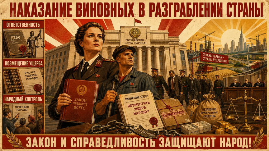 6) Наказание виновных в разграблении страны