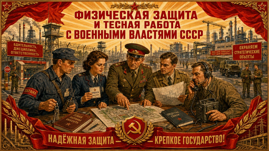 17) Физическая защита и тесная работа Военными властями СССР