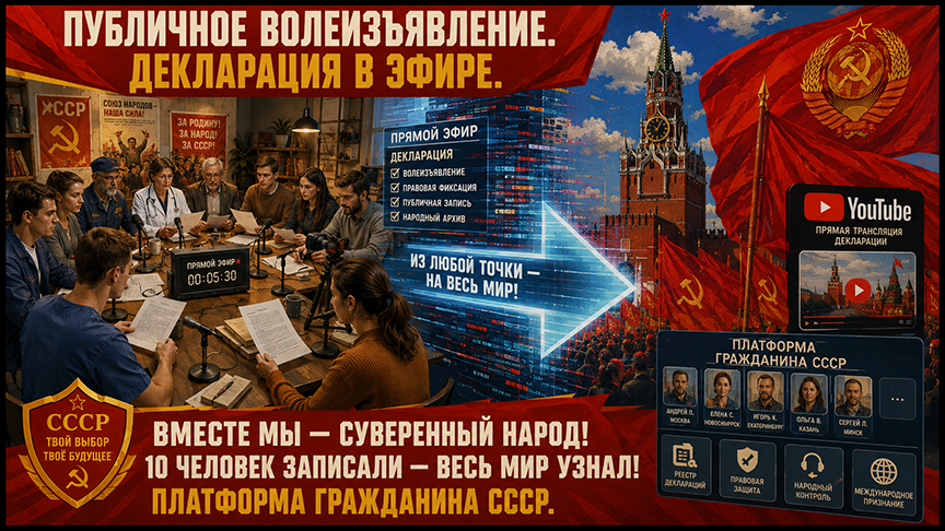 Восстановление Титула Гражданина СССР и Советского Паспорта