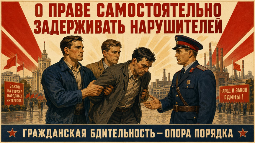6) О праве самостоятельно задерживать нарушителей